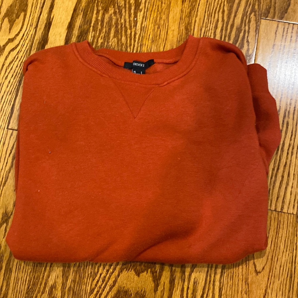 3 for $25! Forever 21 burnt orange crewneck